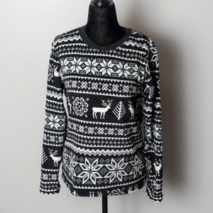 🎄NWT Canada Weather Gear PajamaTop - Black -Small